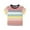 Red, variant on Odeerbi 1-6Y Toddler Boys Girls Cotton T-Shirt Colorful Striped Tops Children's Clothing Short Sleeve Summer Undershirt Blue