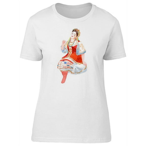 Watercolor Unkranian Girl T-Shirt Women -Image by Shutterstock, Female XX-Large