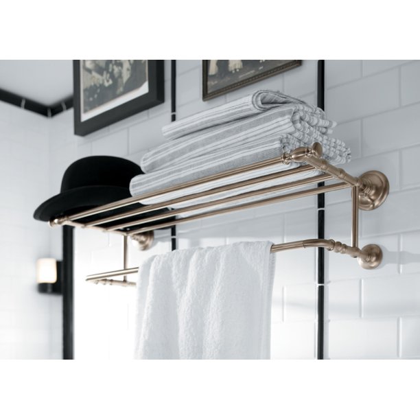 Kohler K72575 Artifacts 24" Towel Rack Vibrant Brushed Moderne Brass