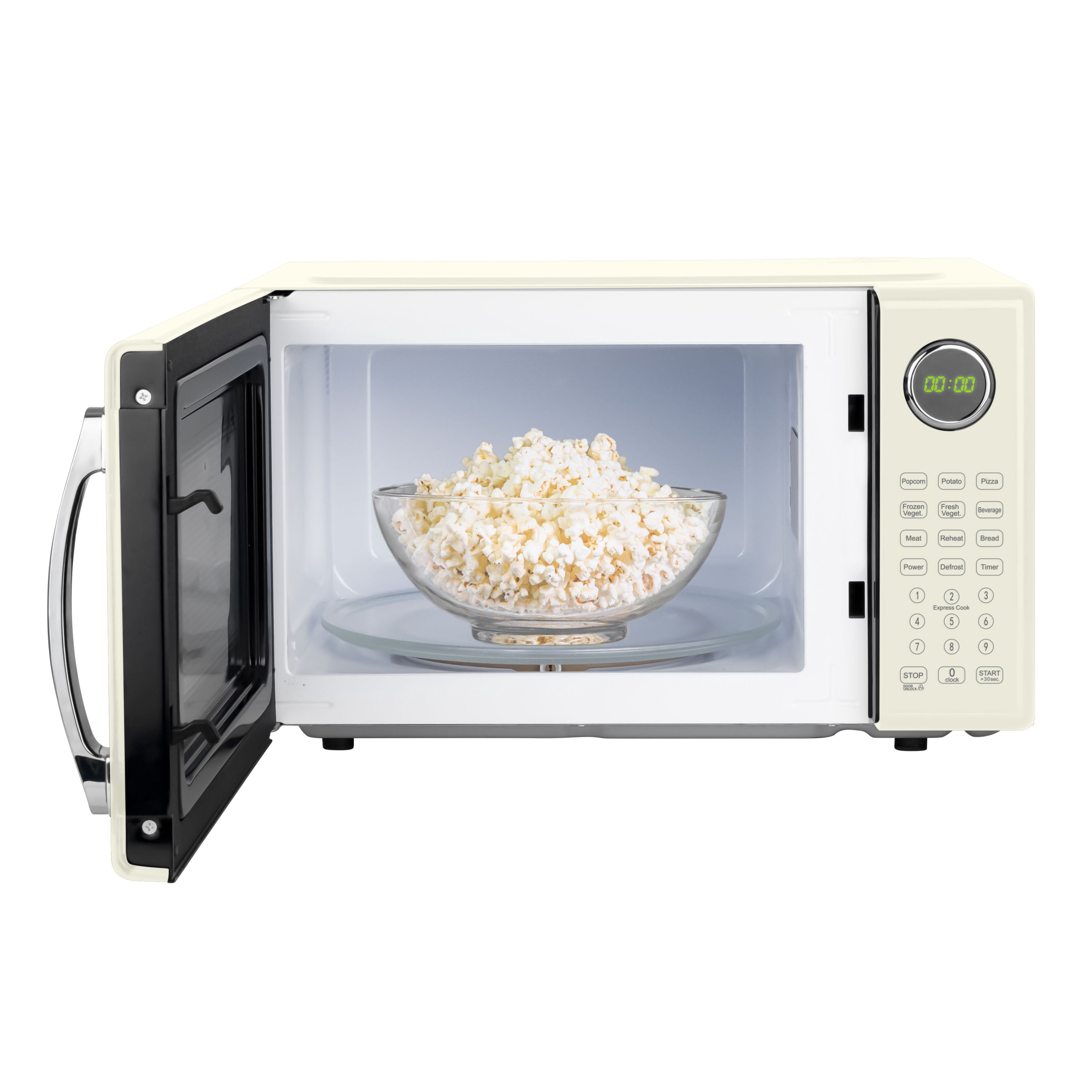 Retro 1.1 cu. ft. Countertop Microwave Oven, Ivory