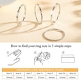 thumbnail image 3 of DORANA 4PCS S925 Sterling Silver Plated Rings for Women Non Tarnish Fashion CZ Thumb Pinky Stackable Ring Set Birthday Graduation Mothers Day Jewelry Gifts Her Teen Girlfriend Size 5/6/7/8/9/10/11, 3 of 6
