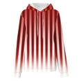 thumbnail image 3 of Plus Size Striped Hoodies for Women with Pocket Drop Shoulder Long Sleeve Drawstring Oversized Hoody Sweatshirt Tops (4XL, Wine), 3 of 5