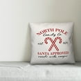thumbnail image 3 of Creative Products North Pole Candy Cane Co 20x20 Spun Poly Pillow, 3 of 3