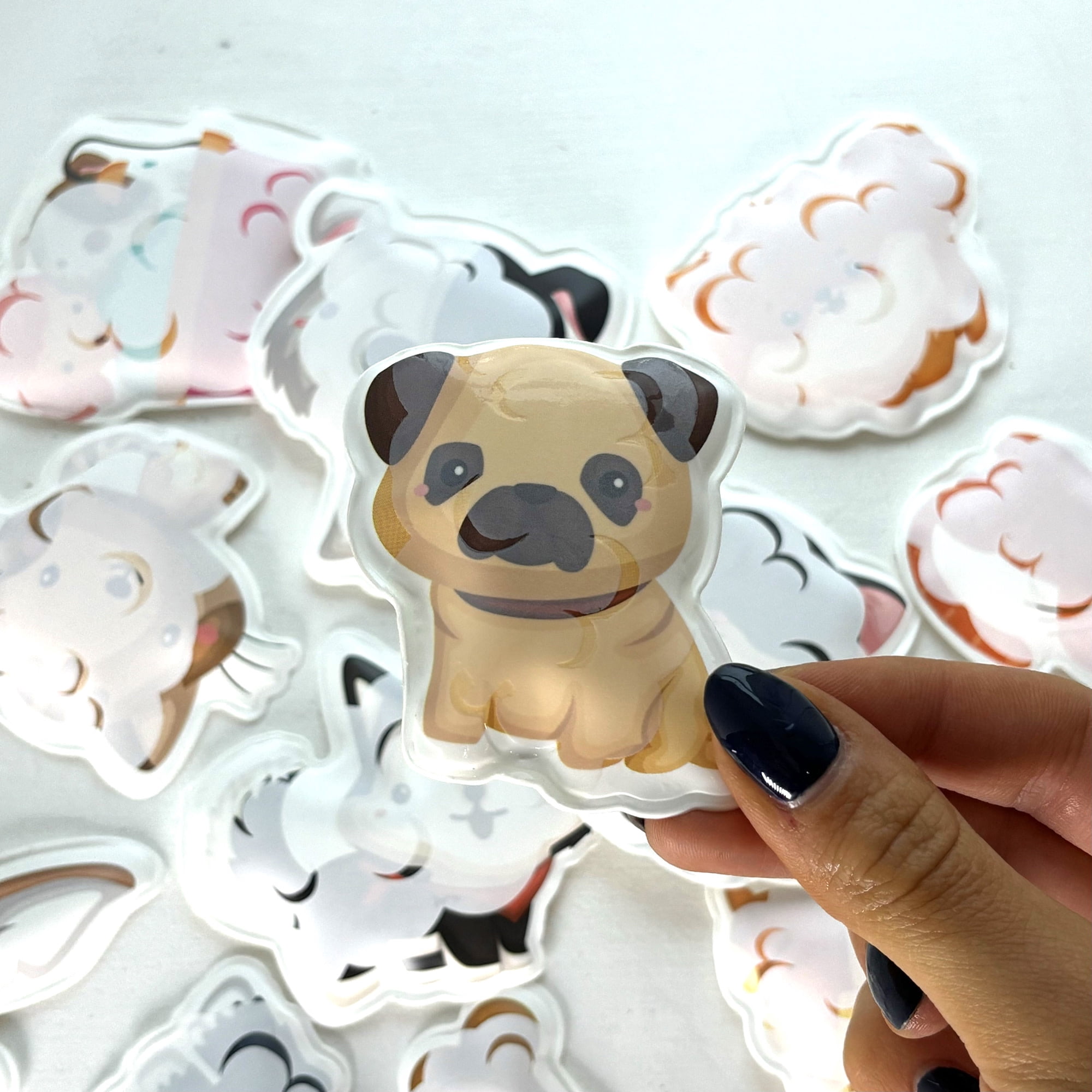 Buddy & Barney: Bath Time Stickers - Muddy Paws - 15 Color-Changing Foam Pieces, Dog & Cat Characters, Suction Cup Mesh Bag, Water Play Toy, Kids 3+