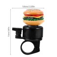thumbnail image 2 of Bike Bell Bicycle Ringer Bell Bicycle Bell Cartoon Cycling Bell Bicycle Bike Bell Adorable Burger Bell, 2 of 3