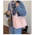 thumbnail image 4 of Women's Casual Shoulder Bag Student Class Handheld Bag Nylon Tote Bag Large Capacity Commute Crossbody Bag, 4 of 7