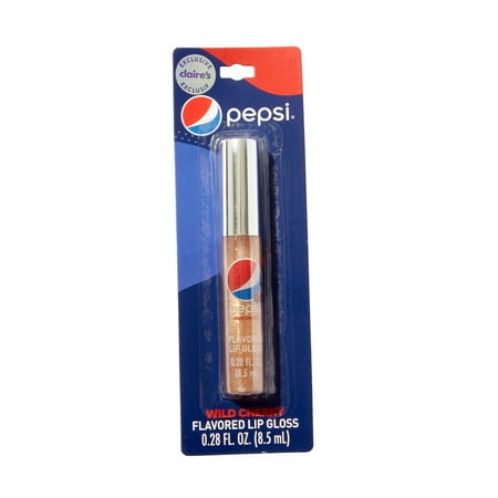 Claire's Tween Girls Wild Cherry Pepsi Flavored Lip Gloss, Rose Gold