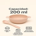 thumbnail image 5 of Domore set de 10 bowls paja de trigo 200 ml ecologicos rosa cocina reutilizable, 5 of 5