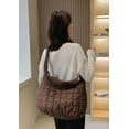 thumbnail image 2 of JUYGO Trendy Large Capacity Shoulder Bag Padded Women Handbag Cozy Winer Down Crossbody Bag, 2 of 6