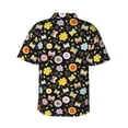 thumbnail image 3 of Daiia Flower Butterfly Hawaiian Shirt for Men Gentle Cotton Regular Short Sleeve Casual-3X-Large, 3 of 9