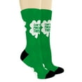 thumbnail image 2 of ThisWear Irish Shamrock Gifts Can't Pinch This Green Clover Socks for St Pattys Day 2-Pair Novelty Crew Socks, 2 of 5