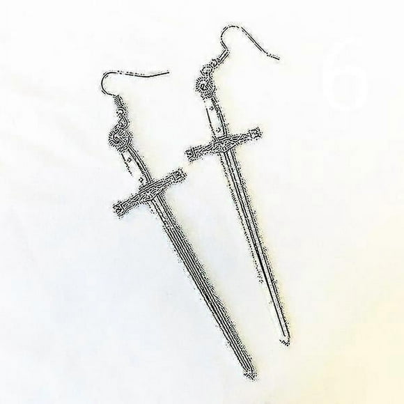 Sword Earrings Silver Color Classic Eardrop All Kinds Of Big Sword Fashion Jewellery