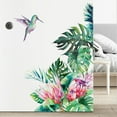 thumbnail image 4 of WIFKLSIIPG Tropical Leaf Flower Bird Wall Sticker Living Room Decor Mural Art DIY Home Decal, 4 of 8