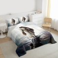 thumbnail image 3 of Homewish Western Christian Bible Bedding Comforter Set for Teens, Lake Ocean Water Twin Comforter Sets, Retro Art Style Reversible Bedding Set, Breathable Home Decor, 2pcs, 3 of 8