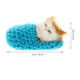 thumbnail image 2 of Muñeco de gato durmiendo en pantuflas, mini gatito con maullidos, juguete de mano decorativo, regalo para niños y niñas (azul), 2 of 5