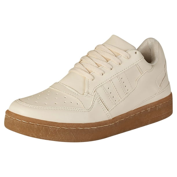 Tenis Urbano Para Mujer CASTALIA 388-28 Blanco Suela Café