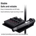 thumbnail image 2 of Microphone Stand Tray Mount Clamp on Rod Holders, Microphone Stand Desk with 24X17.5cm (Stand NOT Included), 2 of 5