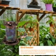 thumbnail image 4 of Comedero De Pájaros Con Energía Solar Comedero De Pájaros Retro Con Iluminación Led De Colores Pájaros Colgante Linterna De Jardín Para Jardines Parque Patio Balcón Methold HA017941-00, 4 of 6