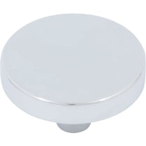 Contemporary Round Cabinet Knob, 1-1/2 Inches, Zinc Base Material, Polished Chrome by Stone Harbor Hardware