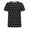 thumbnail image 5 of Herrnalise Gift For Men Men's T-shirt 3D Unrelocated Abstract Print Short Sleeve Round Neck Fashion Casual Daily Holiday T-shirt Top Blouses under $10, 5 of 5