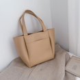 thumbnail image 4 of Bolso de mano de color sólido, bolso de moda para viajes diarios, bolso de mujer de gran capacidad portátil y retro completo, 4 of 6