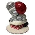 thumbnail image 2 of Ino Schaller Silver Santa Chimney with Gifts German Paper Mache Candy Container, 2 of 3