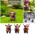 thumbnail image 5 of 1Pc Cow Christmas Yard Signs 11.8 Inch Farmhouse Christmas Yard Stakes Outdoor Decorative Large Cow Xmas Decorations Signs for Farm Garden, 5 of 5