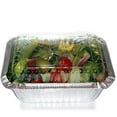 thumbnail image 2 of TigerChef TC-20323 Durable Aluminum Oblong Foil Pan Containers with Board Lids, 1 Pound Capacity, 5.56" x 4.56" x 1.63" Size (Pack of 10)…, 2 of 3