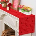 thumbnail image 4 of Hearth & Gear Star Runner Linen Atmosphere Decorative Cloth Brick Table Extra Long Table Cloth Christmas Table Cover Cloth Spandex Tablecloths Table Cloth Hangers with Large Tube Paper Tablecloth, 4 of 6