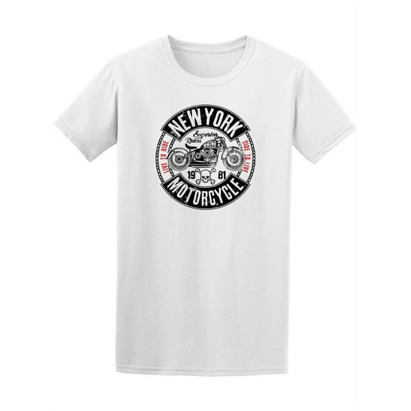 Motorcycle New York Live To Ride Tee Men's -Image by Shutterstock