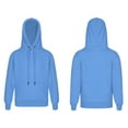 thumbnail image 3 of Sholeno Kids Boys Cotton Casual Sweatshirt Long Sleeve Hoodied Solid Color Pullover Tops Light Blue 110, 3 of 8