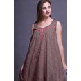 thumbnail image 2 of Bimba Nuisettes en Coton Pink8 Leaves Rose pour Femmes Mi-Mollet Imprimées Robe de Nuit X-Small, 2 of 6