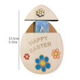 thumbnail image 3 of Handmade Wooden Easter Egg Decorative Holder With Secret Storage Compartment For Festive Tabletop Display, 3 of 4