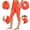 Red, variant on PYGNJK Capri Leggings For Women High Waisted Yoga Athletic Cropped Pants Tummy Control Leggings With Pockets