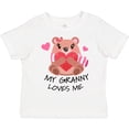 thumbnail image 3 of Inktastic My Granny Loves Me Bear and Hearts Boys or Girls Toddler T-Shirt, 3 of 5