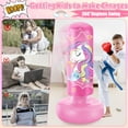 thumbnail image 2 of Kids Punching Bag with Boxing Gloves, 66 Inch Freestanding Boxing Bag, Stand Kids Punching Bag Toy, Bounce-Back Bag Gifts for Kids, Girls, Boxing Set for Practicing Karate, Taekwondo, MMA, 2 of 8