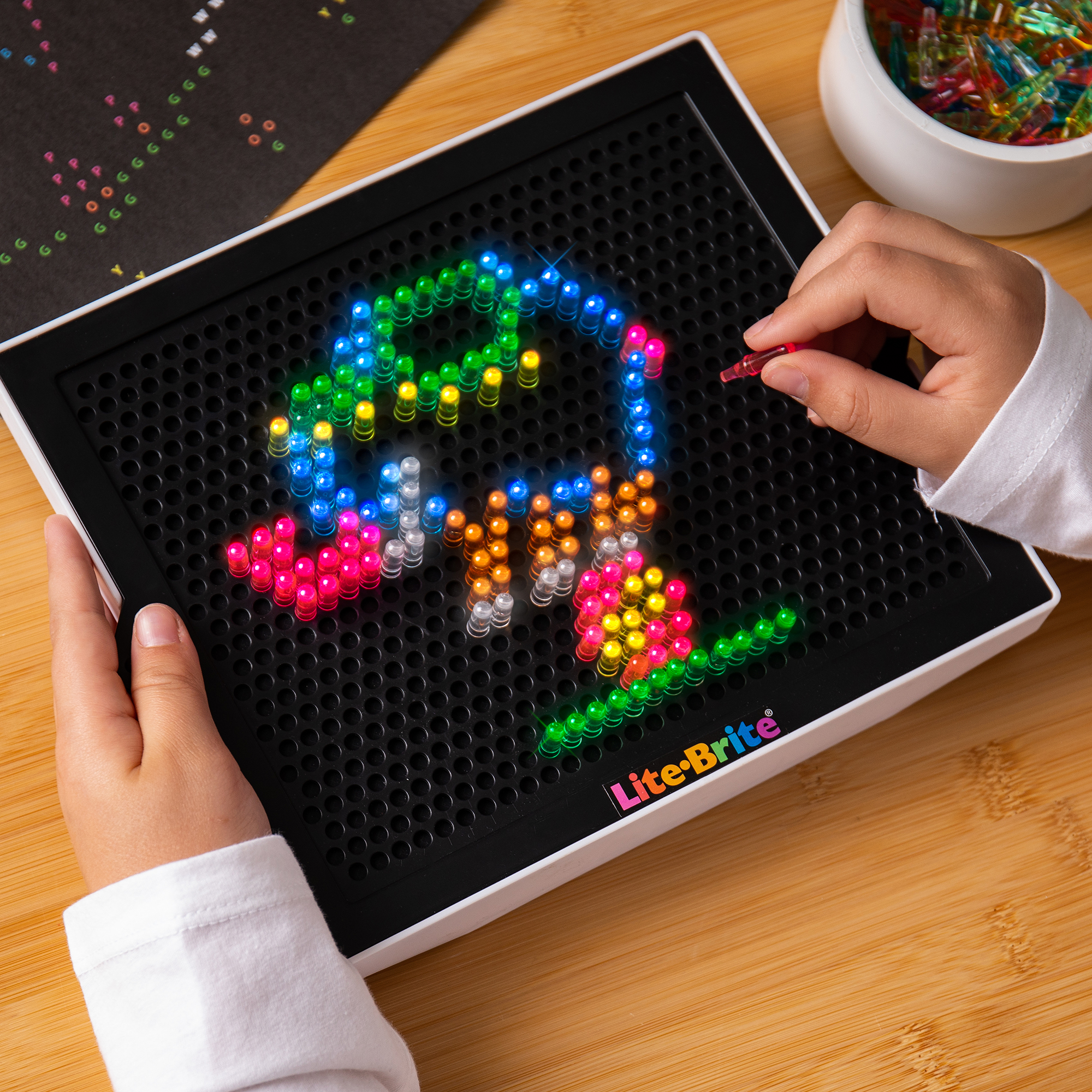 Lite-Brite Classic, Favorite Retro Toy - Create Art with Light, STEM, Educational Learning, Holiday, Birthday, Gift, Boys, Unisex, Kid, Toddler, Girls Age 4+ - image 4 of 10