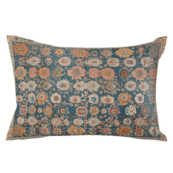 Farmhouse Boho Decorative Patterns Throw Pillow Cover, Pillowcase Protectors with Zipper, Breathable Decorative Lumbar Pillow Case Cover, Pillow Shams for Couch Sofa 12x20Inch