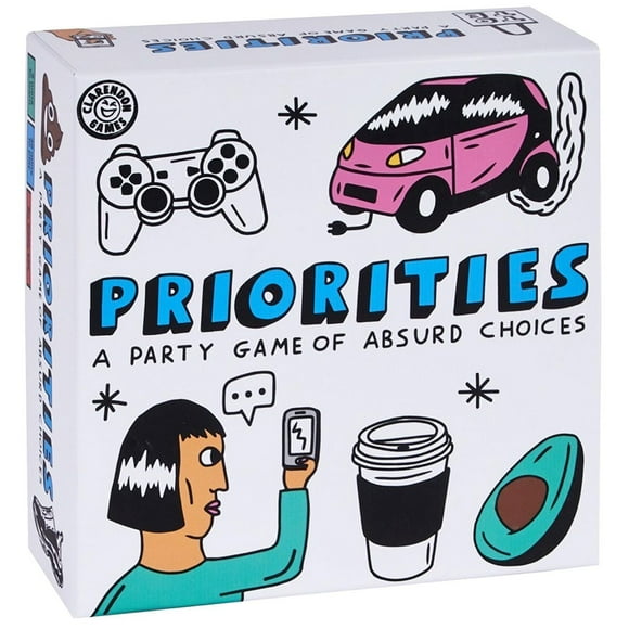 Priorities: The Hilarious New Party Game of Absurd Choices That is Guaranteed to Get Everyone Laughing – Party Games for Adults and Teenagers- Card Games - English, A party game of absurd choices.