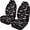 Black Bat, variant on XYZCANDO Lion Art Car Seat Covers for Man Washable Waterproof Car Seat Covers Front Seats Elastic Easy to Install, for Van Sedan SUV