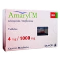 thumbnail image 1 of Amaryl M 4 mg/1000 mg 16 tabletas, 1 of 2