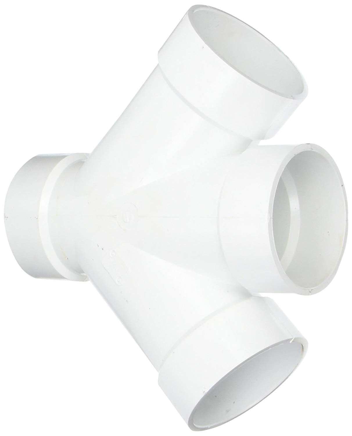 73440 4" PVCDWV DOUBLE WYE 4", PVC Schedule 40 DWV By Genova Walmart