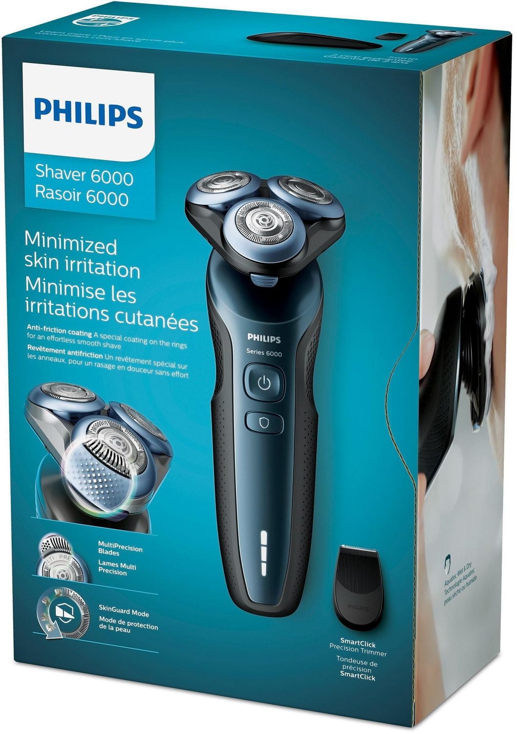Philips Rasoir Serie 6000 avec Tondeuse Précision, S6610/11