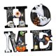 thumbnail image 2 of Letrero colgante de Halloween para puerta, decoración de pared para el hogar, de madera, para Halloween, para fiestas, fiestas, salas de estar., 2 of 9