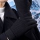 thumbnail image 4 of Guantes de mujer a la moda para exteriores, cálidos, resistentes al viento y al frío, con forro polar grueso, blusa de poliéster para mujer, 4 of 5