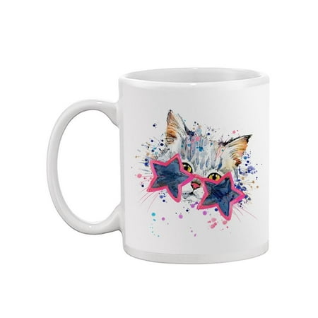 

Kitten With Star Glasses Mug -Image by Shutterstock