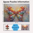thumbnail image 3 of Adult Jigsaw Puzzle, 1000 Pieces, Extremely Challenging Puzzle, Educational Puzzle for Adults and Teenagers, Colorful Butterfly Pattern, Holiday Puzzle, 1000 Pieces.,Multicolor, 3 of 6