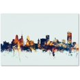 thumbnail image 1 of Trademark Fine Art "Buffalo New York Skyline Blue", 1 of 3