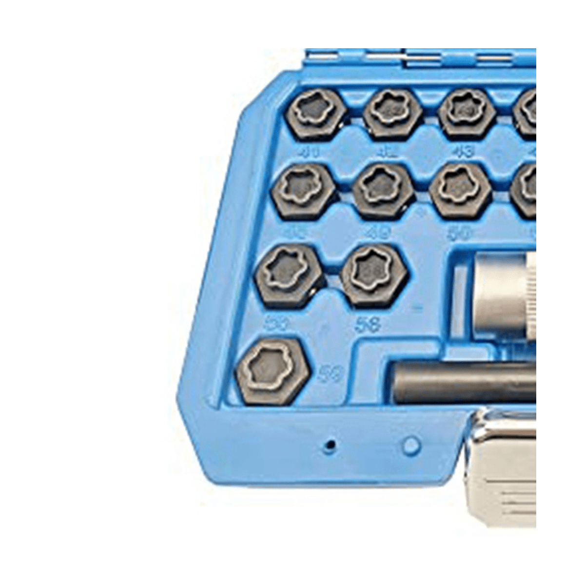22PCS Wheel Locking Nut Key Kit, Wheel Lock Nut Socket Adapter Set, Wheel Anti-Theft Lug Nut Removal Tool