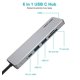 thumbnail image 1 of Adaptador USB C Hub 6 en 1 Cable de 1.6ft - Datos Ultra-Delgado Versát, 1 of 2